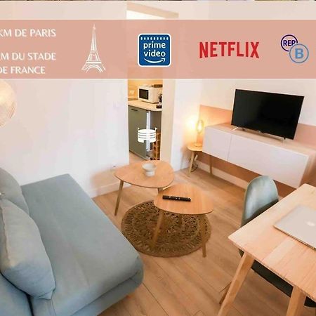 Appart' Hotel Pink Cosy 5Min Rer Proche Paris Aubervilliers Eksteriør bilde