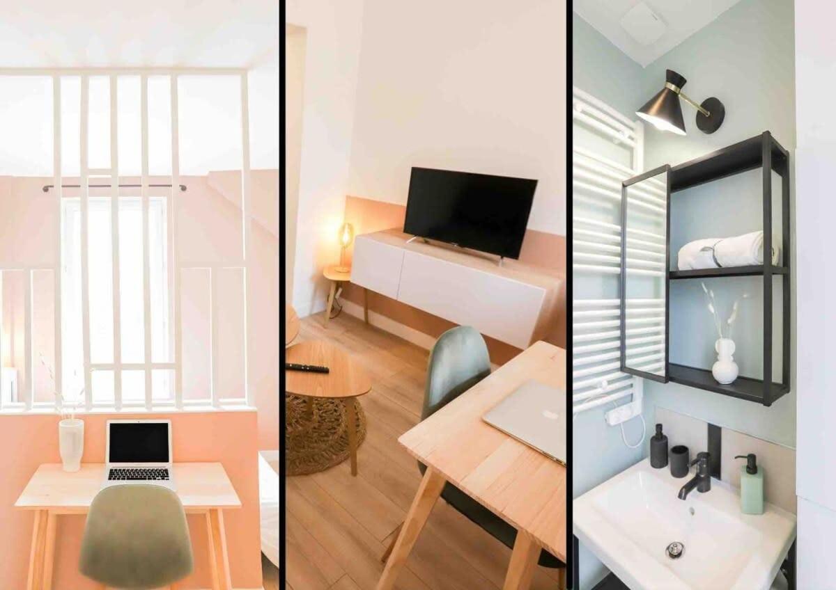Appart' Hotel Pink Cosy 5Min Rer Proche Paris Aubervilliers Eksteriør bilde